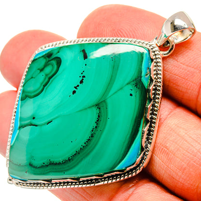 Malachite Pendants handcrafted by Ana Silver Co - PD23912
