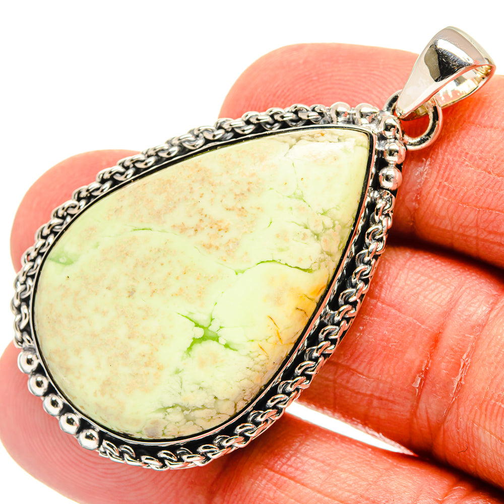 Lemon Chrysoprase Pendants handcrafted by Ana Silver Co - PD23914