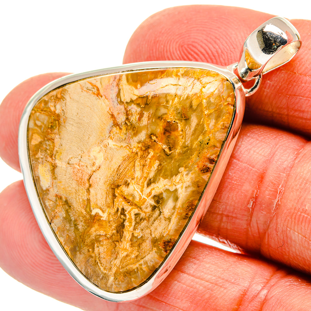 Petrified Wood Pendants handcrafted by Ana Silver Co - PD23917