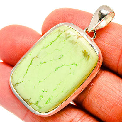Lemon Chrysoprase Pendants handcrafted by Ana Silver Co - PD23923