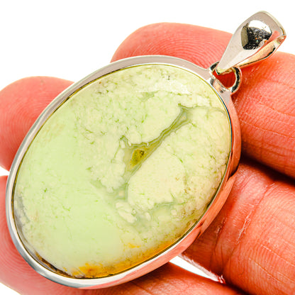 Lemon Chrysoprase Pendants handcrafted by Ana Silver Co - PD23924