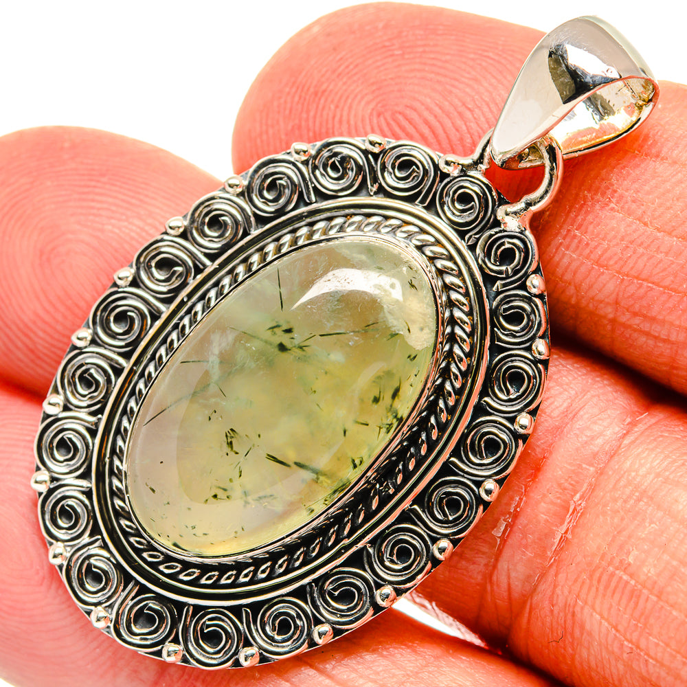 Prehnite Pendants handcrafted by Ana Silver Co - PD23927
