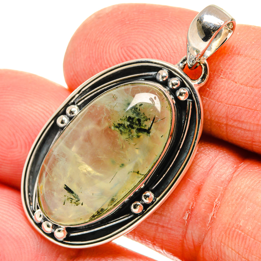 Prehnite Pendants handcrafted by Ana Silver Co - PD23928