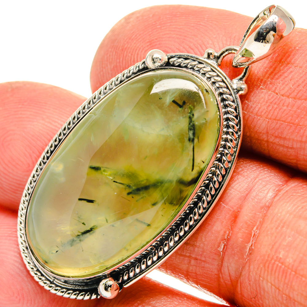 Prehnite Pendants handcrafted by Ana Silver Co - PD23929