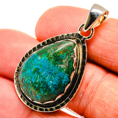 Chrysocolla Pendants handcrafted by Ana Silver Co - PD23933