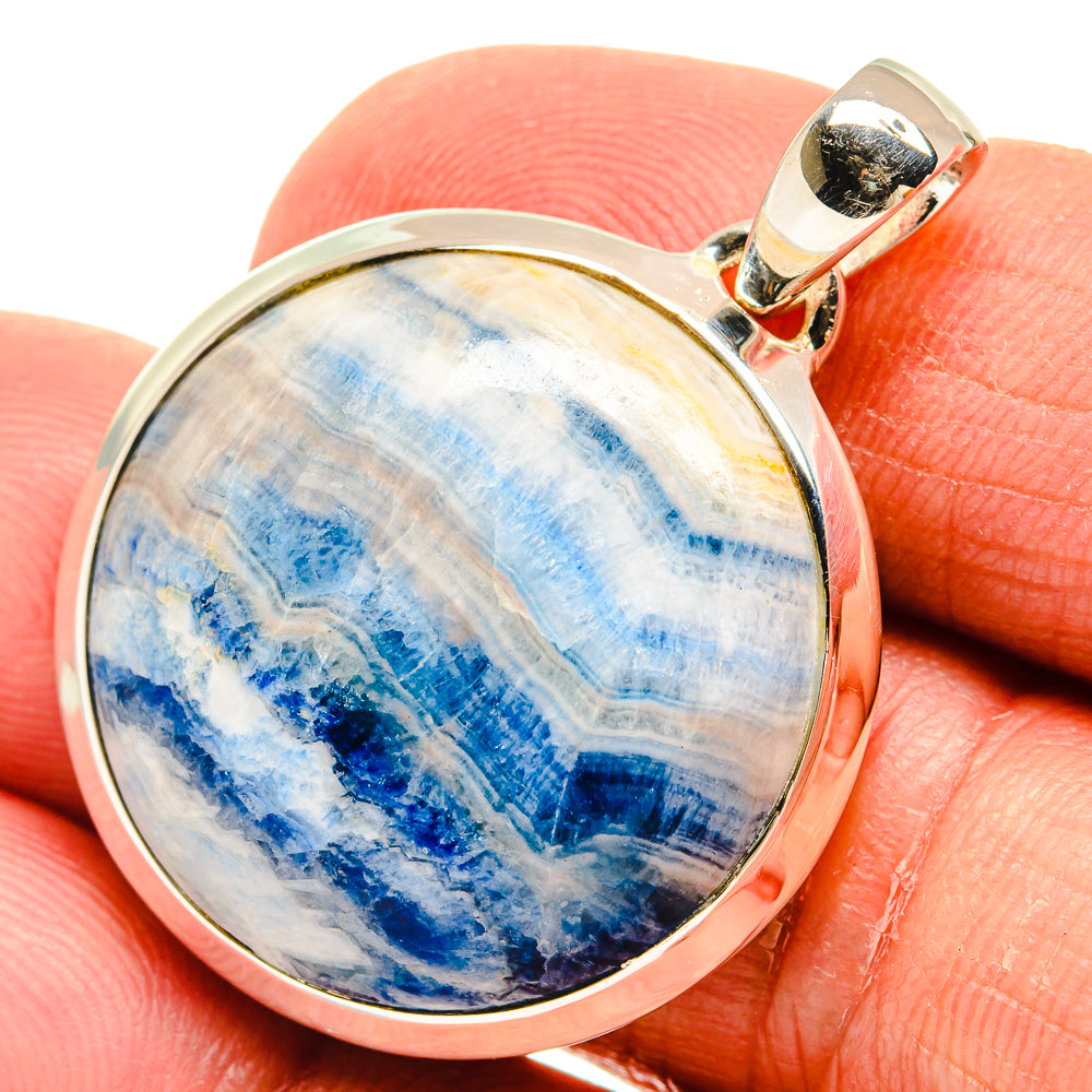 Blue Scheelite Pendants handcrafted by Ana Silver Co - PD23937