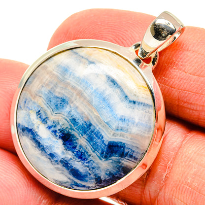 Blue Scheelite Pendants handcrafted by Ana Silver Co - PD23937