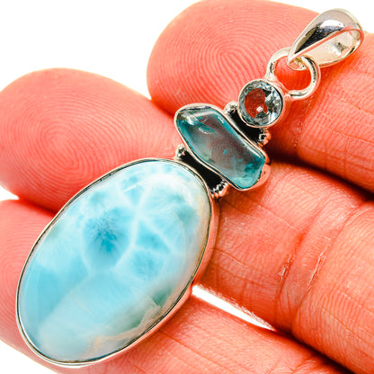 Larimar Pendants handcrafted by Ana Silver Co - PD23947