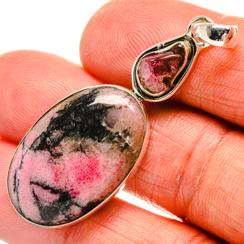 Rhodonite Pendants handcrafted by Ana Silver Co - PD23948