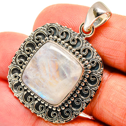 Rainbow Moonstone Pendants handcrafted by Ana Silver Co - PD23953