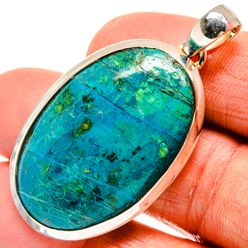 Chrysocolla Pendants handcrafted by Ana Silver Co - PD23963