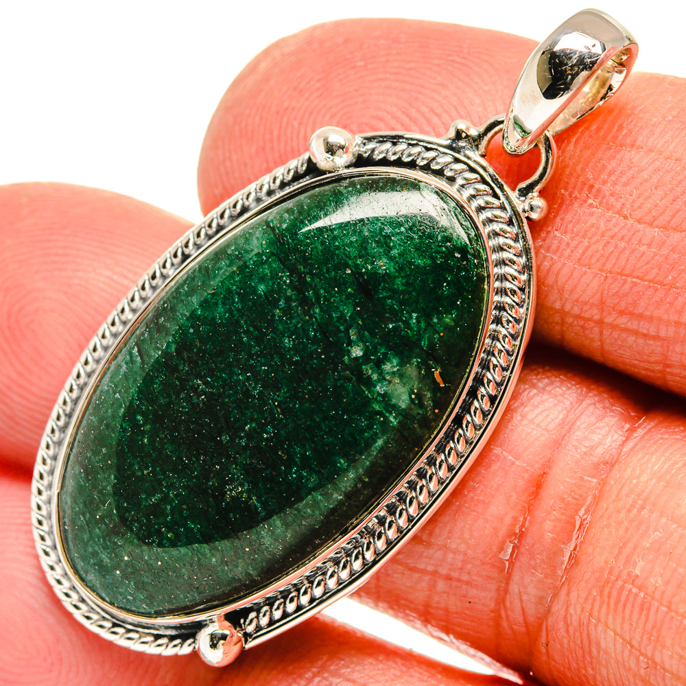 Green Aventurine Pendants handcrafted by Ana Silver Co - PD23965