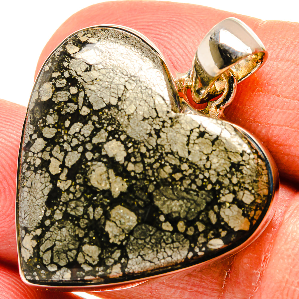 Pyrite Agate Pendants handcrafted by Ana Silver Co - PD23973