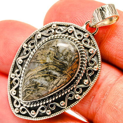 Pyrite Agate Pendants handcrafted by Ana Silver Co - PD23983