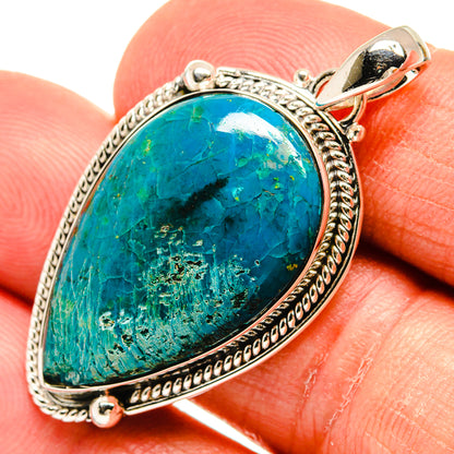 Chrysocolla Pendants handcrafted by Ana Silver Co - PD23984