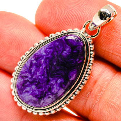 Charoite Pendants handcrafted by Ana Silver Co - PD23985