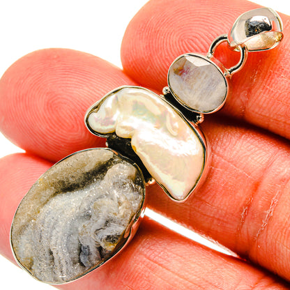 Desert Druzy Pendants handcrafted by Ana Silver Co - PD23990