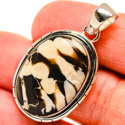 Peanut Wood Jasper Pendants handcrafted by Ana Silver Co - PD23998