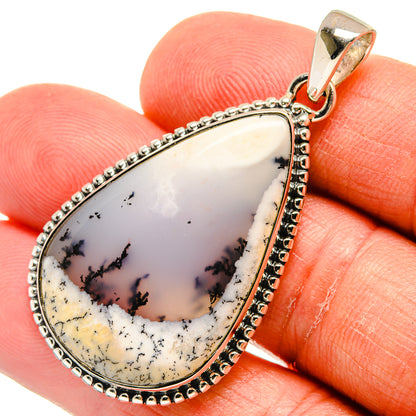 Dendritic Opal Pendants handcrafted by Ana Silver Co - PD24006