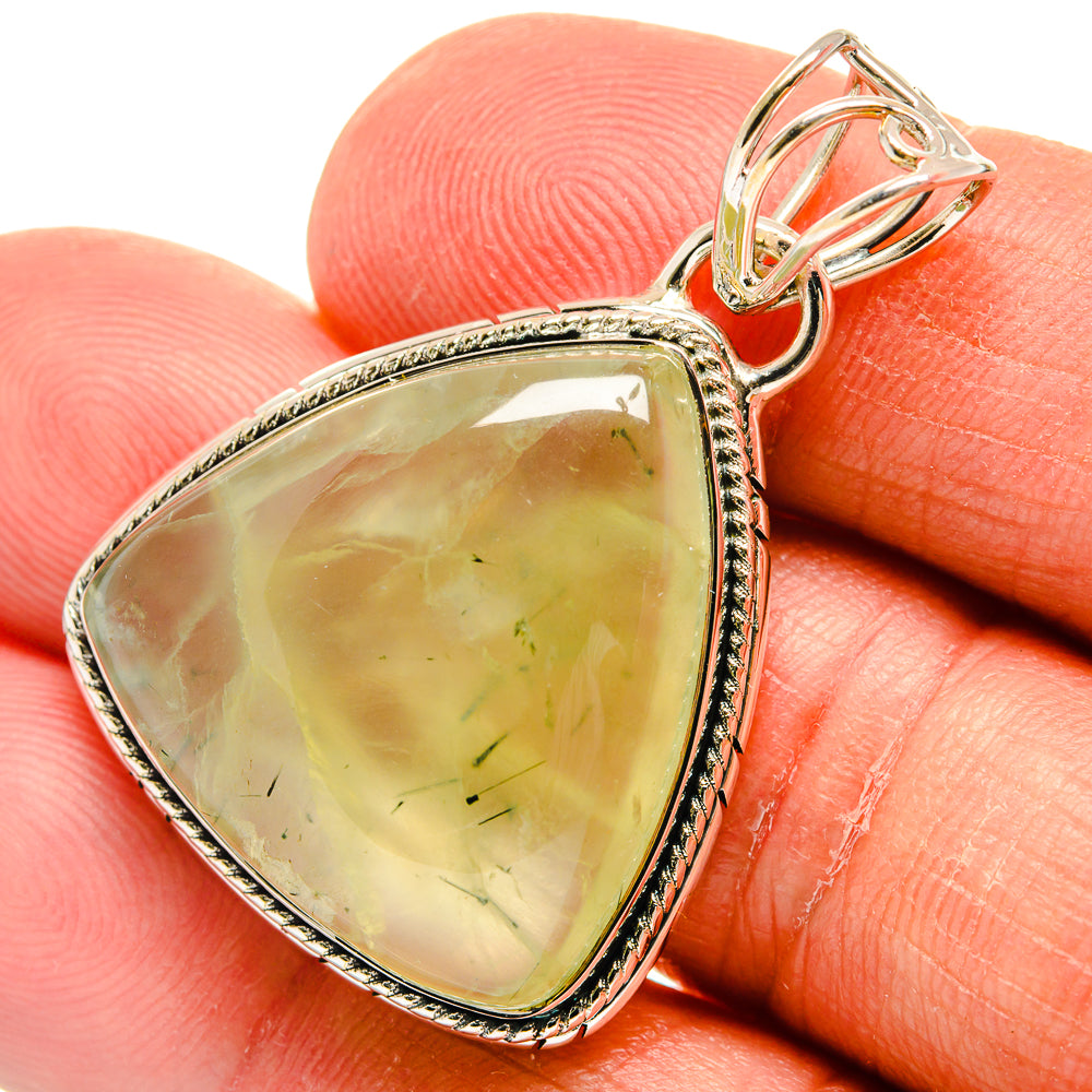 Prehnite Pendants handcrafted by Ana Silver Co - PD24008
