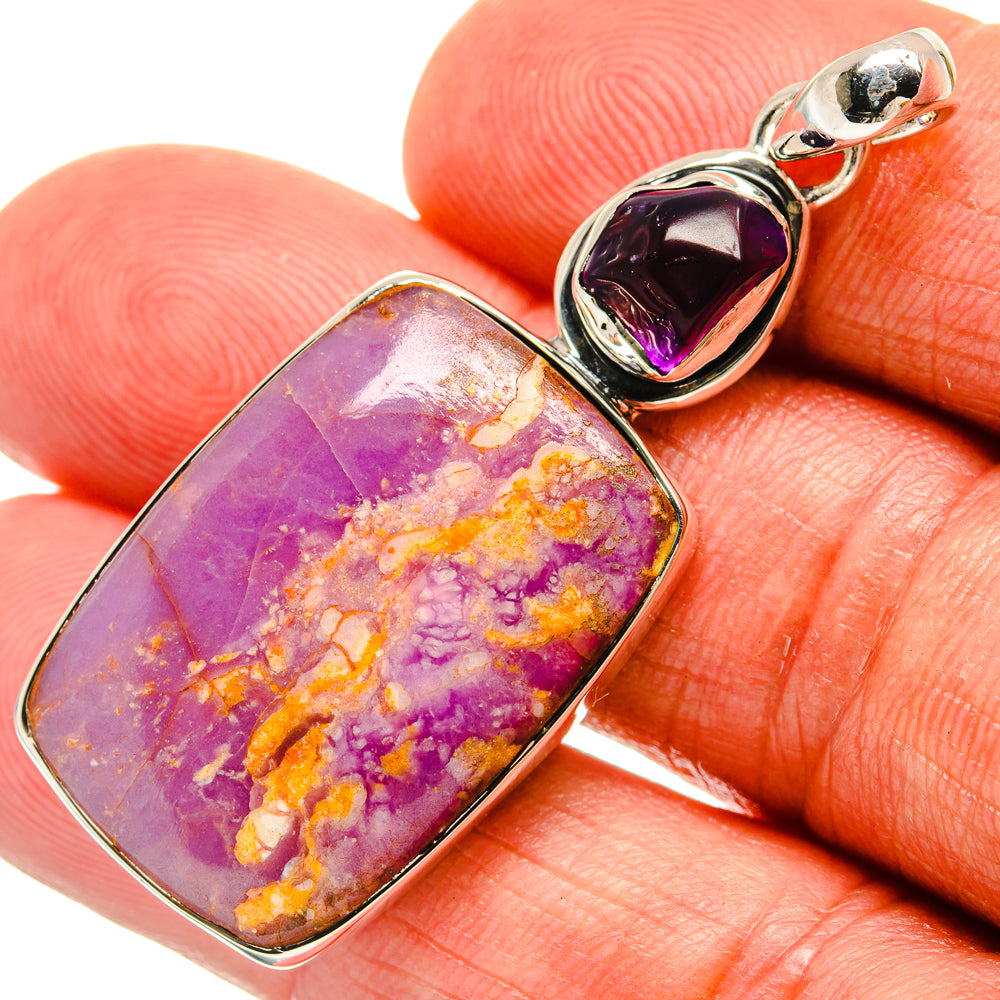 Phosphosiderite Pendants handcrafted by Ana Silver Co - PD24026