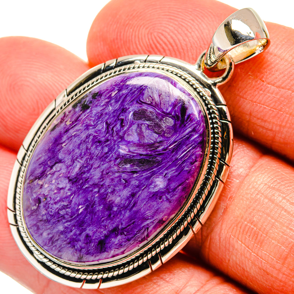 Charoite Pendants handcrafted by Ana Silver Co - PD24027