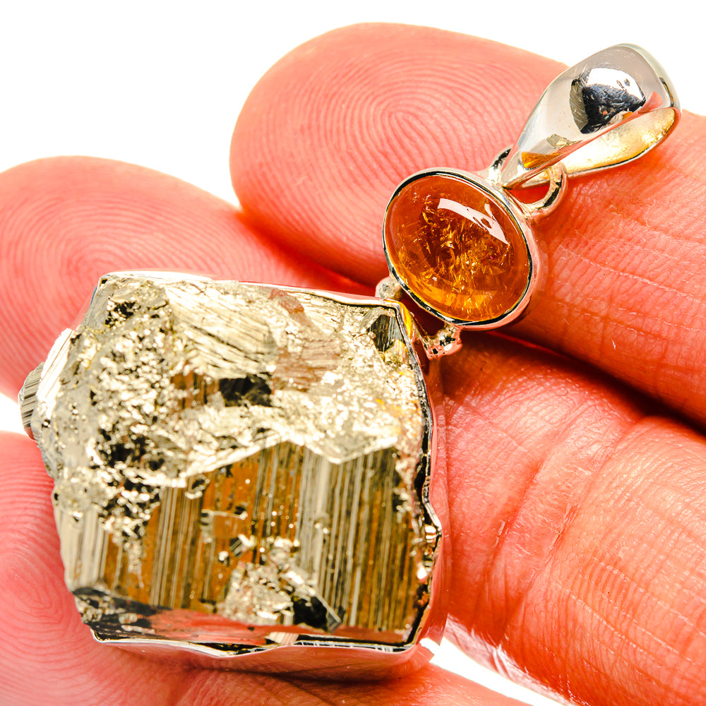 Pyrite Pendants handcrafted by Ana Silver Co - PD24029