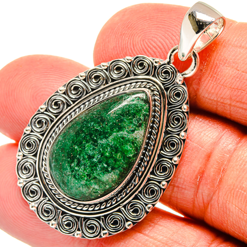 Green Aventurine Pendants handcrafted by Ana Silver Co - PD24041