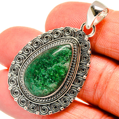 Green Aventurine Pendants handcrafted by Ana Silver Co - PD24041