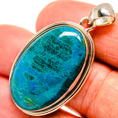 Chrysocolla Pendants handcrafted by Ana Silver Co - PD24045