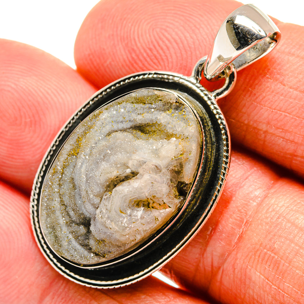 Desert Druzy Pendants handcrafted by Ana Silver Co - PD24051