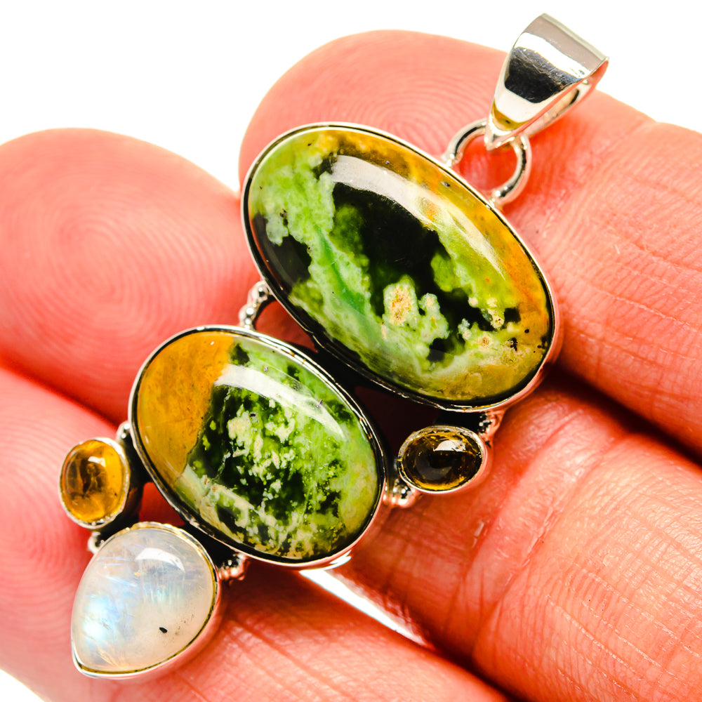 Rainforest Opal Pendants handcrafted by Ana Silver Co - PD24056