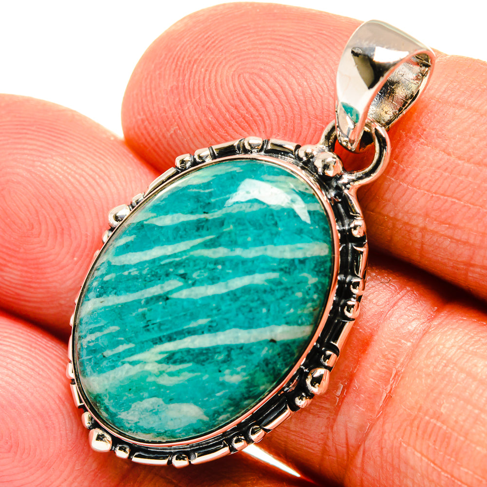 Amazonite Pendants handcrafted by Ana Silver Co - PD24062