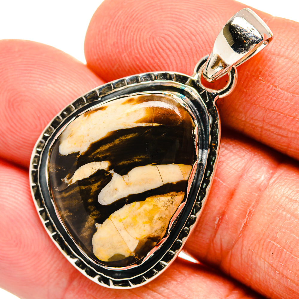 Peanut Wood Jasper Pendants handcrafted by Ana Silver Co - PD24070