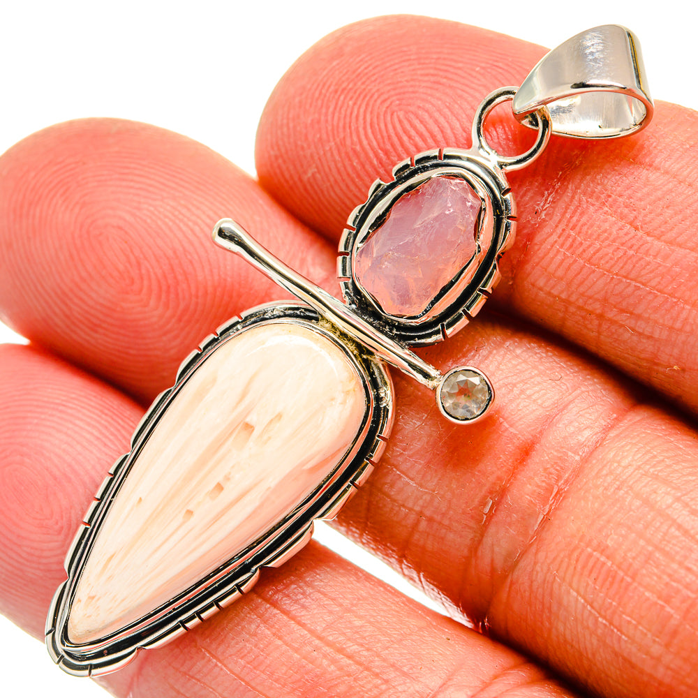 Scolecite Pendants handcrafted by Ana Silver Co - PD24075