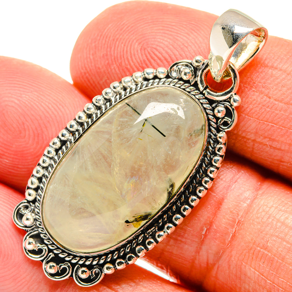 Prehnite Pendants handcrafted by Ana Silver Co - PD24081