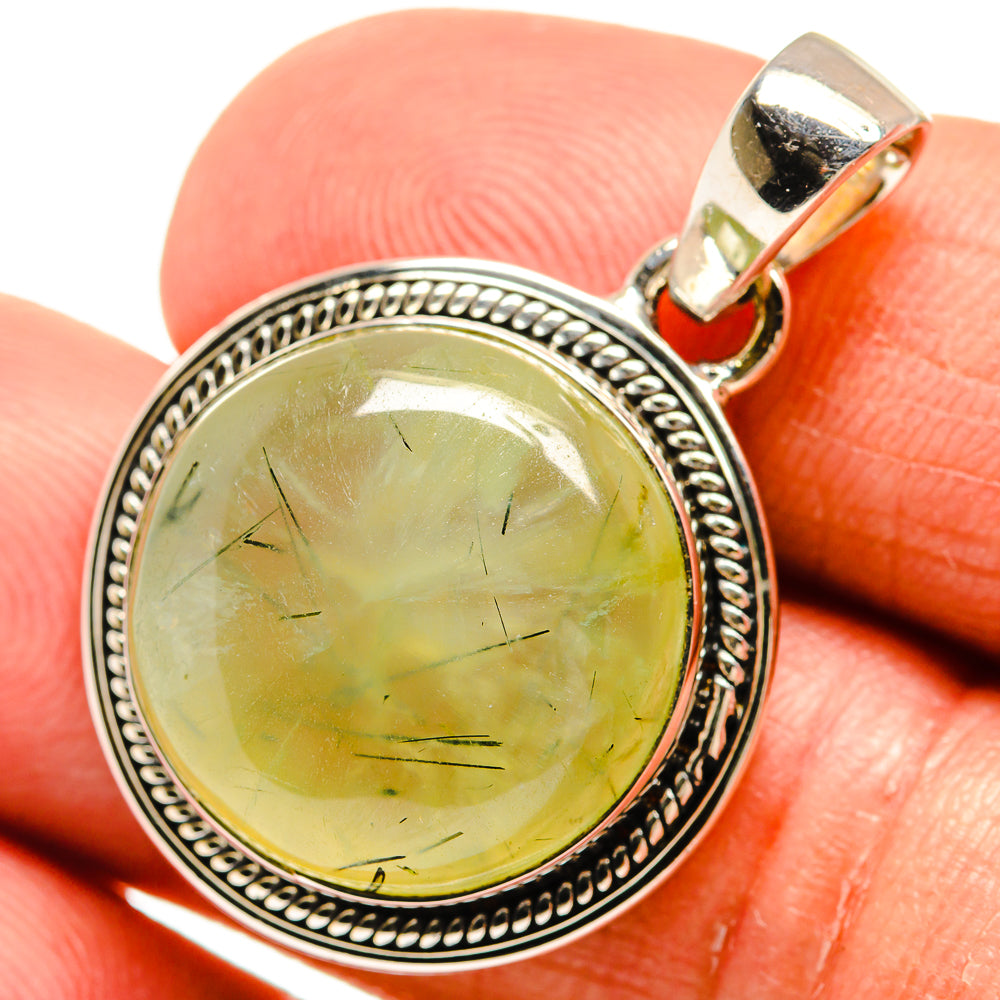 Prehnite Pendants handcrafted by Ana Silver Co - PD24085