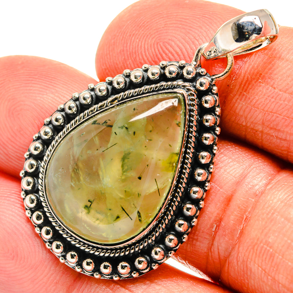 Prehnite Pendants handcrafted by Ana Silver Co - PD24087
