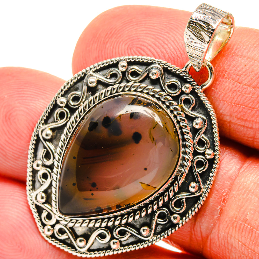 Montana Agate Pendants handcrafted by Ana Silver Co - PD24090