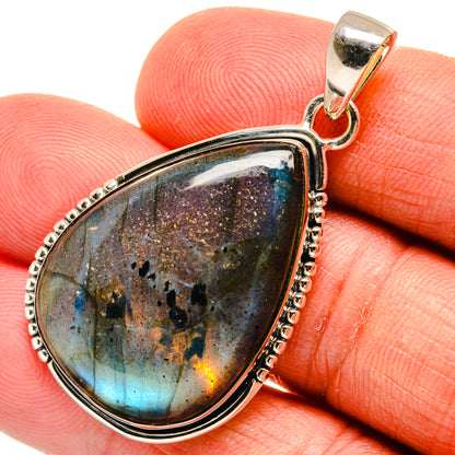 Labradorite Pendants handcrafted by Ana Silver Co - PD24093