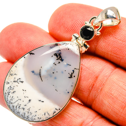 Dendritic Opal Pendants handcrafted by Ana Silver Co - PD24097