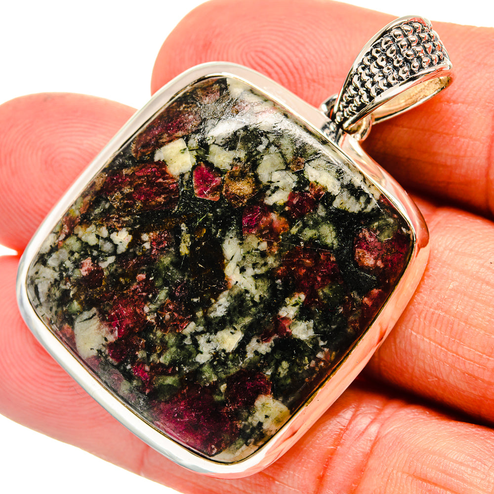 Russian Eudialyte Pendants handcrafted by Ana Silver Co - PD24101