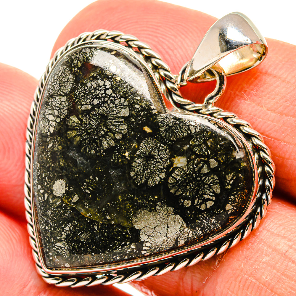 Pyrite Agate Pendants handcrafted by Ana Silver Co - PD24104