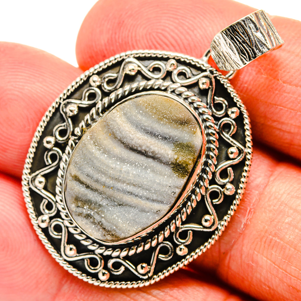 Desert Druzy Pendants handcrafted by Ana Silver Co - PD24107