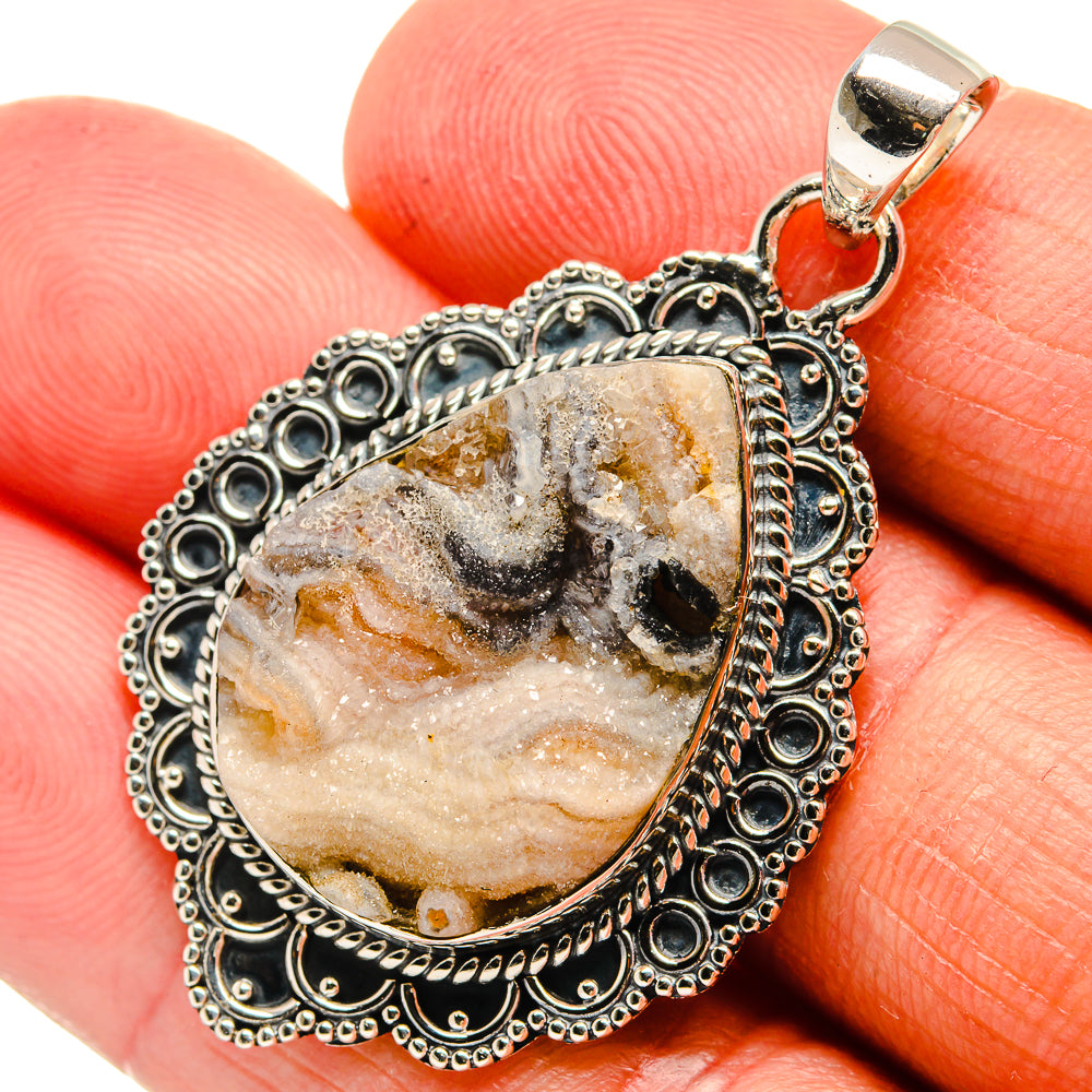 Desert Druzy Pendants handcrafted by Ana Silver Co - PD24112