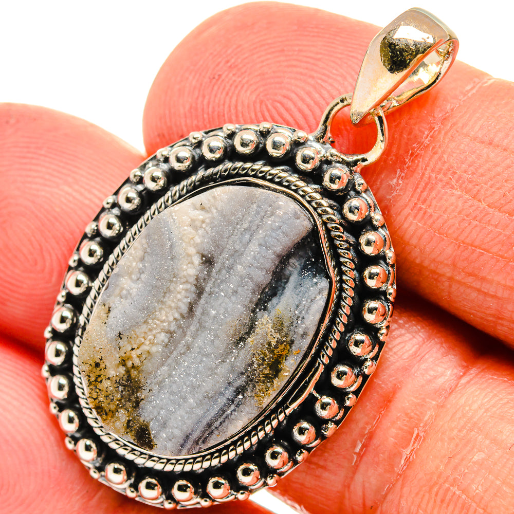Desert Druzy Pendants handcrafted by Ana Silver Co - PD24121