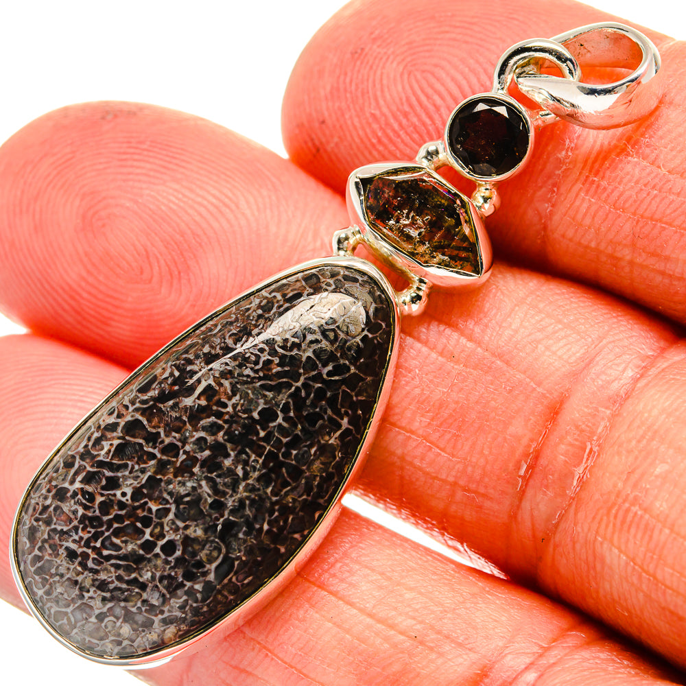 Dinosaur Bone Pendants handcrafted by Ana Silver Co - PD24123