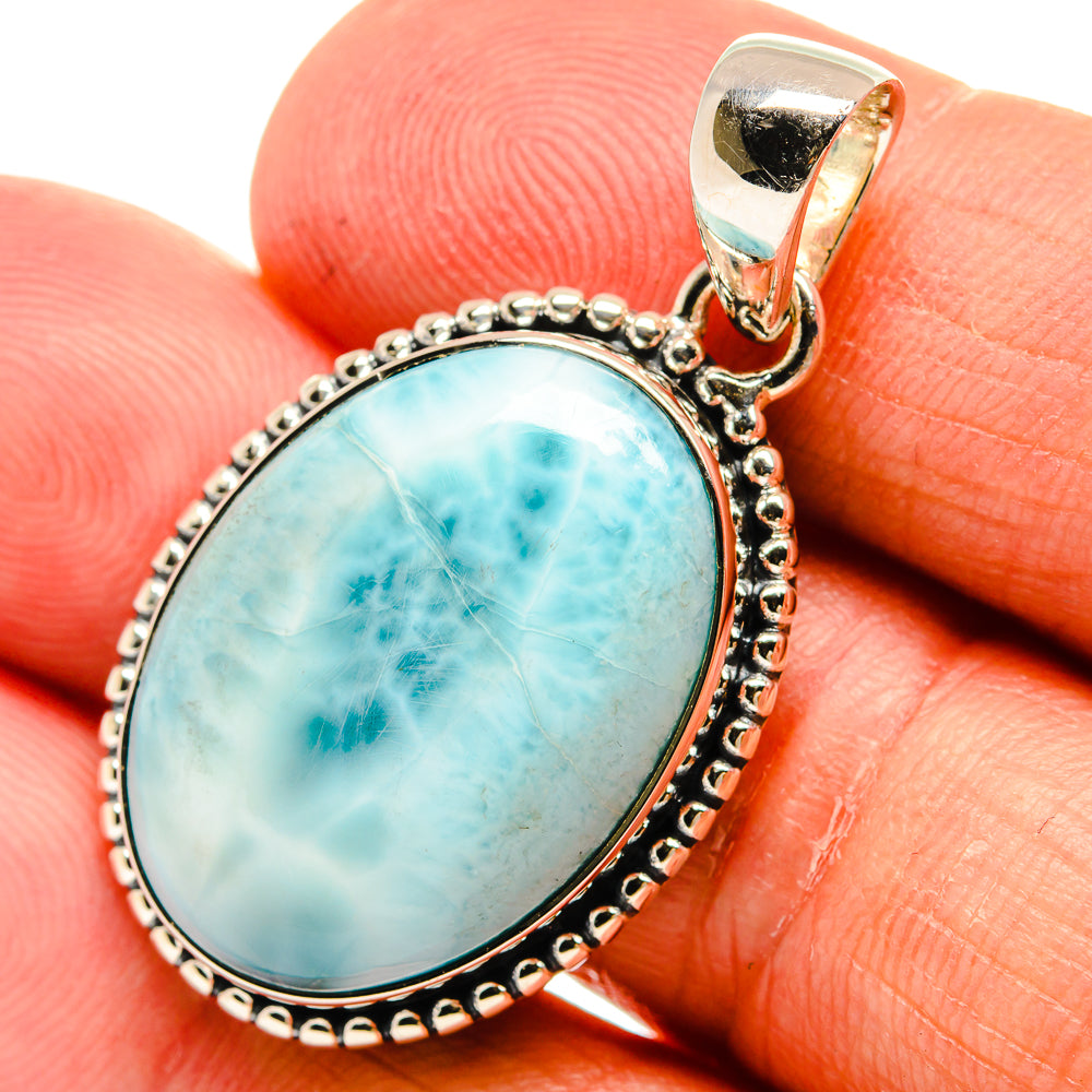 Larimar Pendants handcrafted by Ana Silver Co - PD24125