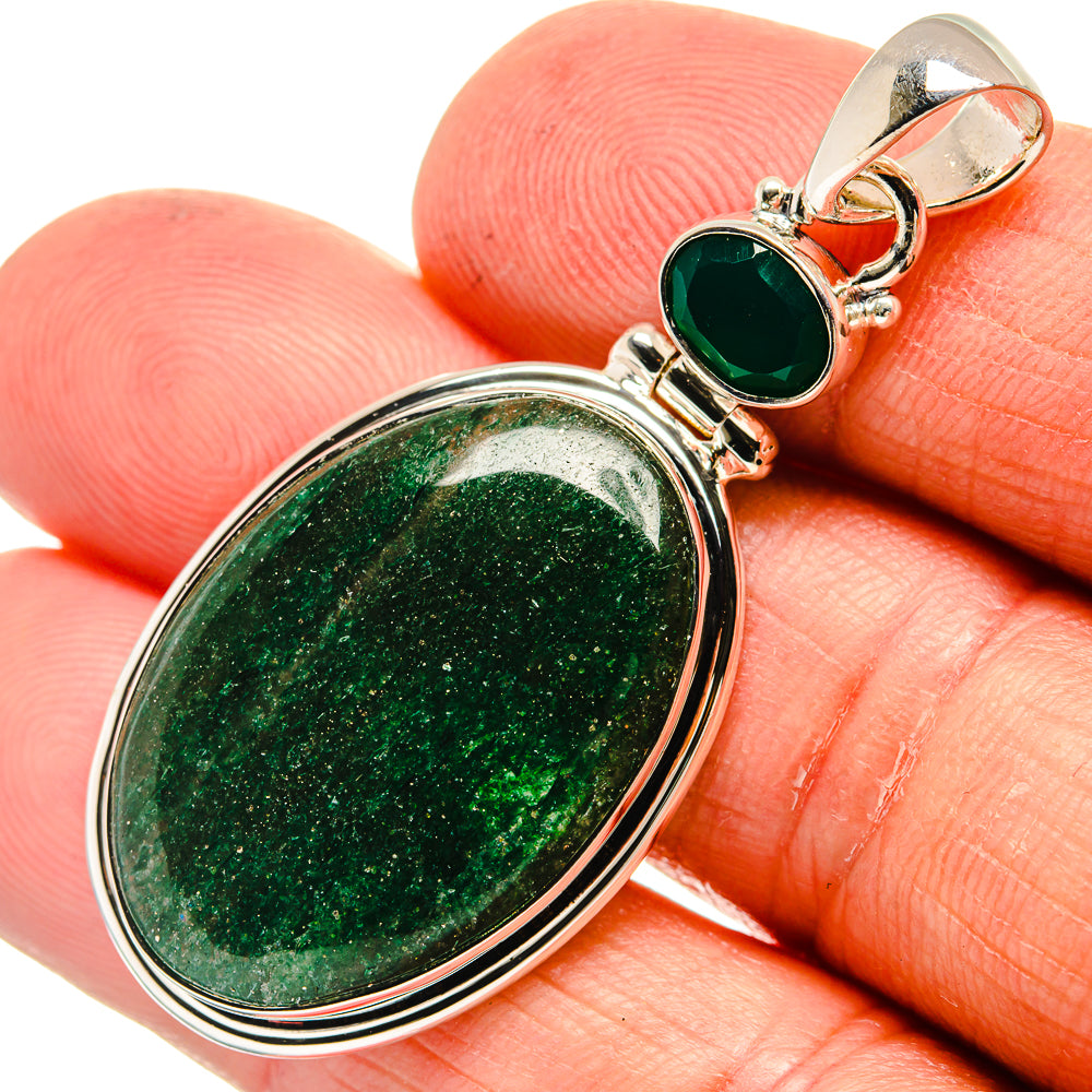 Green Aventurine Pendants handcrafted by Ana Silver Co - PD24134