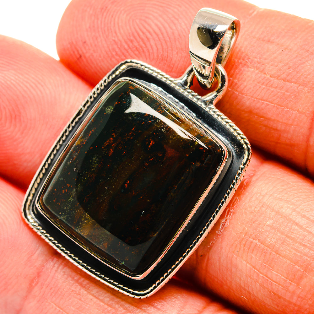 Bloodstone Pendants handcrafted by Ana Silver Co - PD24146